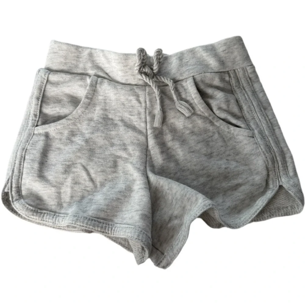 Garanimals Toddler Girls Gray French Terry Dolphin Shorts 3T Drawstring Pull-On